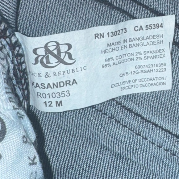 NWT Rock & Republic Kasandra Bootcut Jeans size 12 - Picture 5 of 13